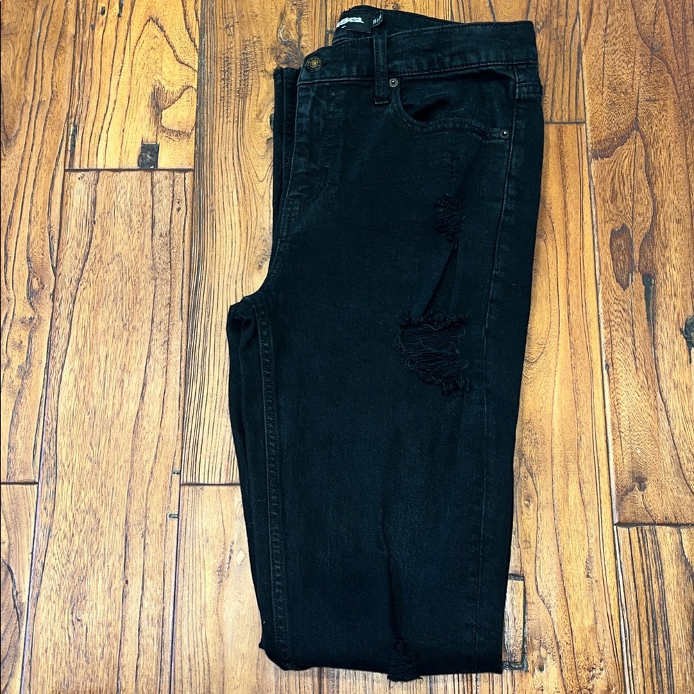 RSQ Black Wash Destroyed Slim Jeans 31/34